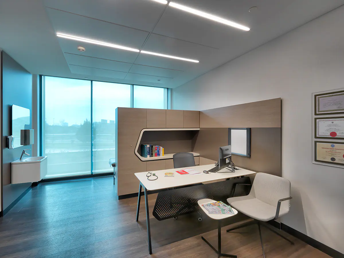 Consultation room at Memorial hospital