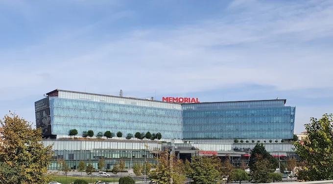Memorial hospital building exterior in Istanbul